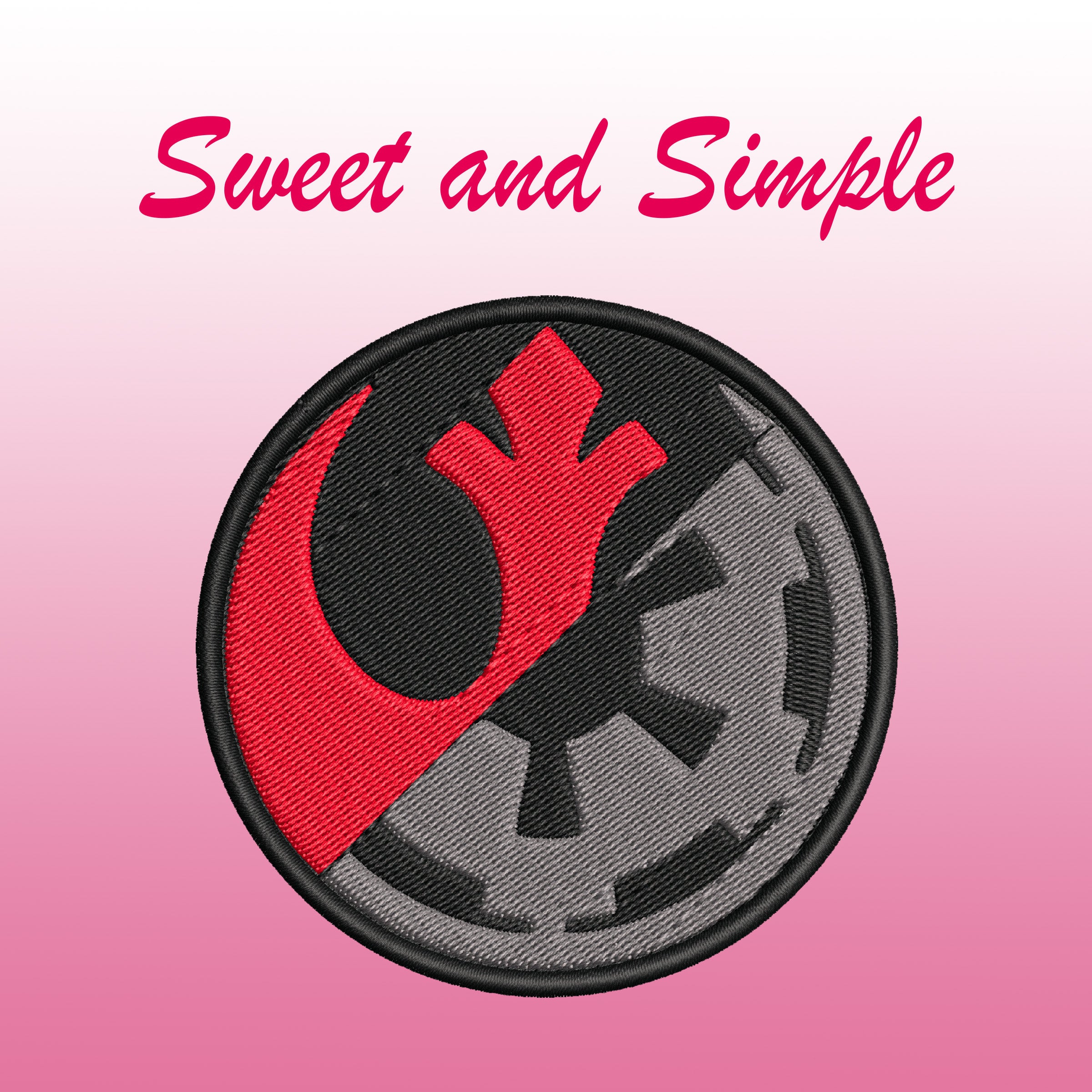 Disney Star Wars Rebel Imperial Logo Patch Embroidered